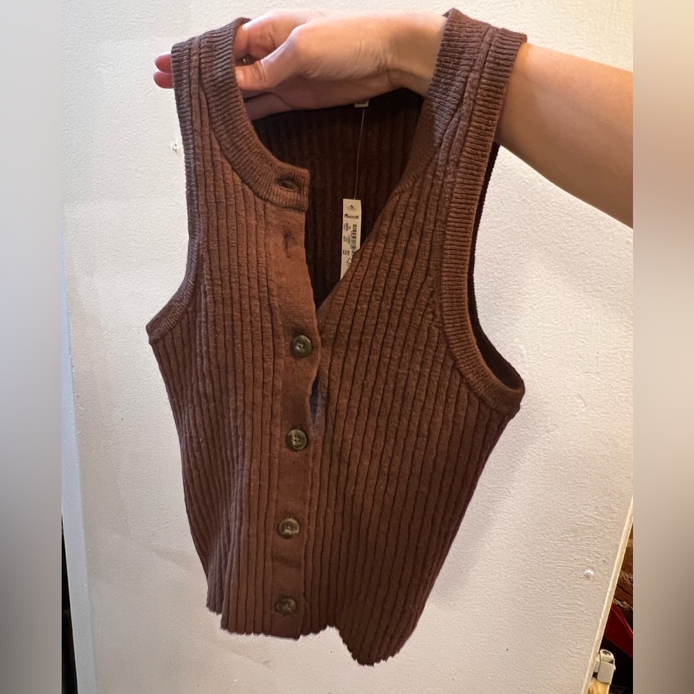 NWT Faux button up